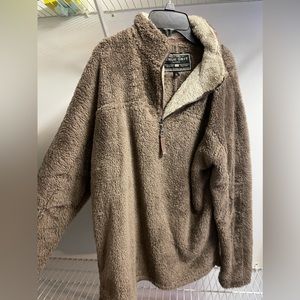 Brown TrueGrit 1/4 zip pullover